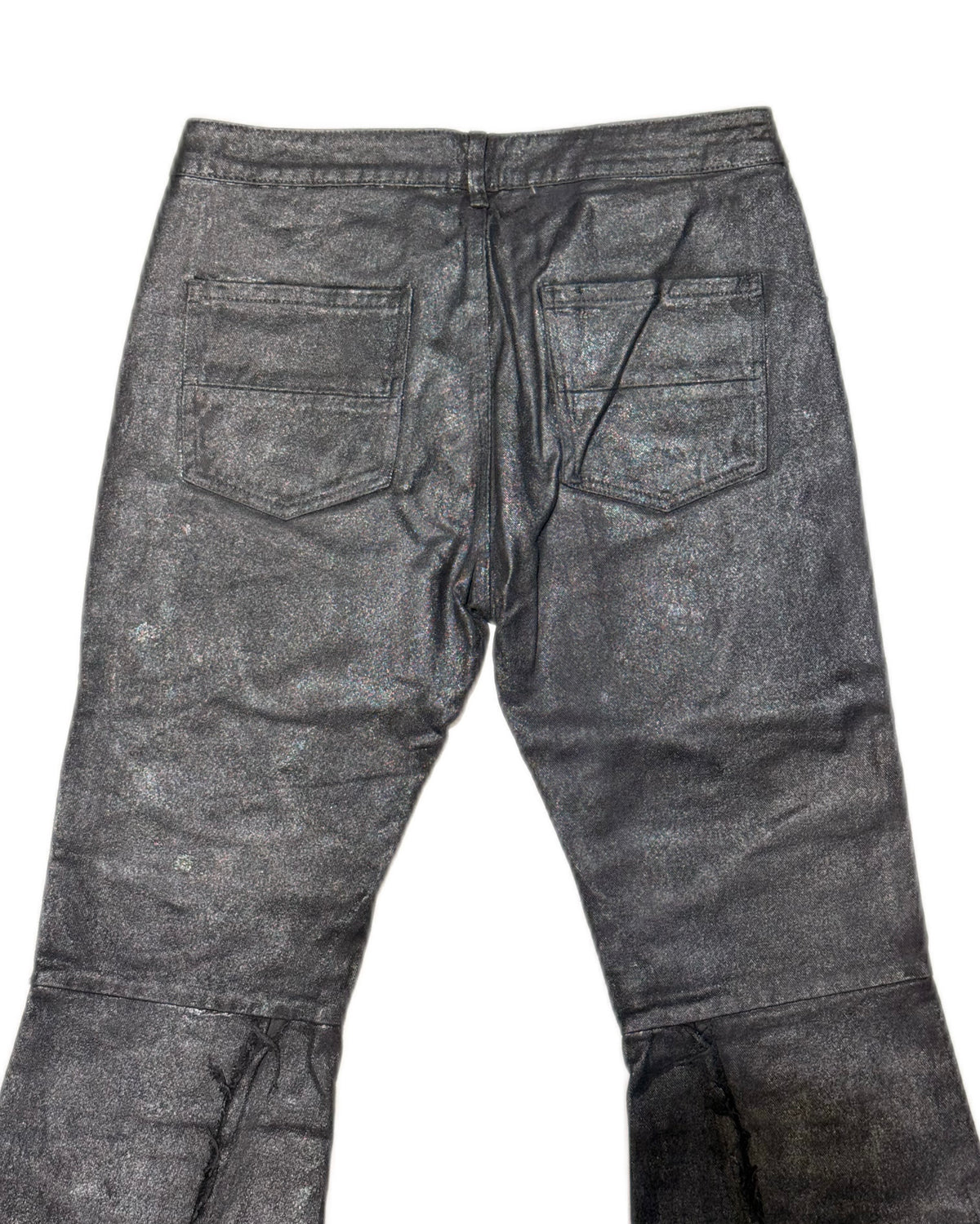 国際配送【Never mind the XU】DISTORTED LAYERED FLARE PANTS