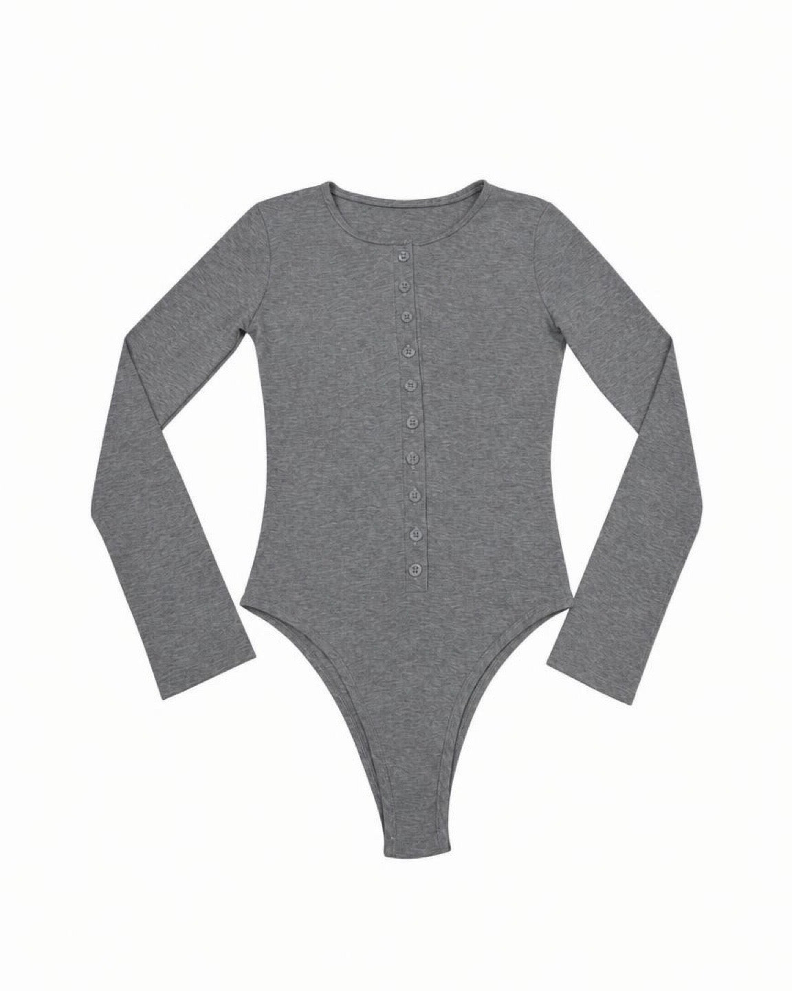 受注制【nmtc+】button slim fit body suit (2color)