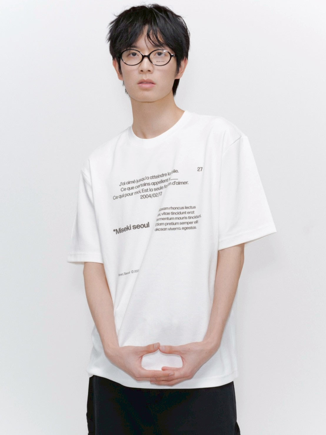 【Miseki seoul】Miseki typography short sleeves
