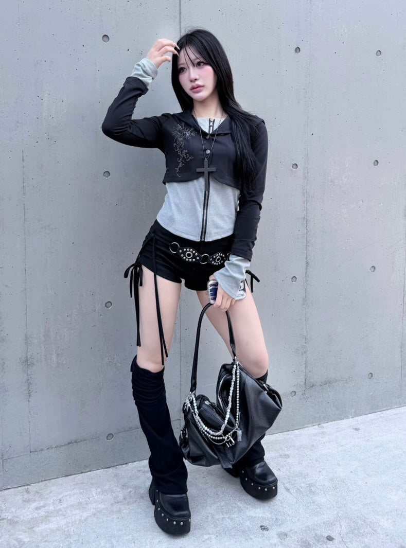 3/1 20:00発売 受注制【nmtc +】bi color vintage zip up hoodie / 【エヌエムティーシープラス】バイカラービンテージジップアップパーカー (2color)