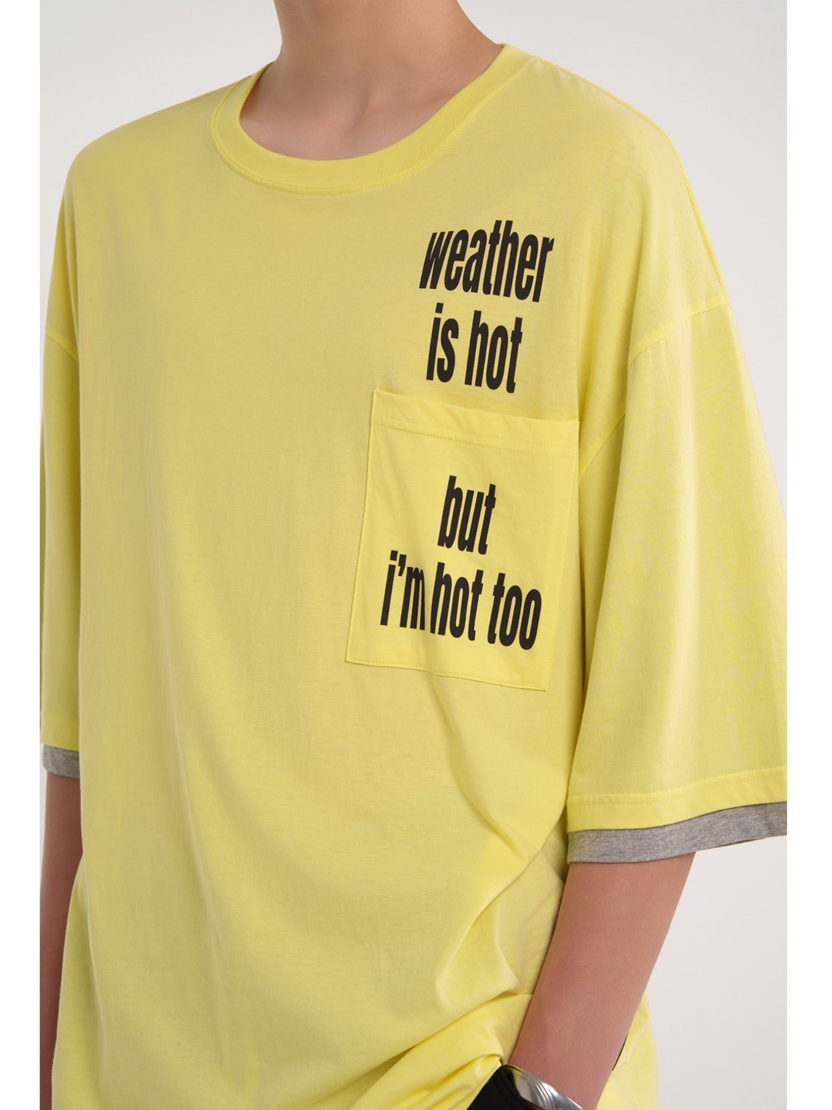 【ESC STUDIO】two sleeve hot t-shirt