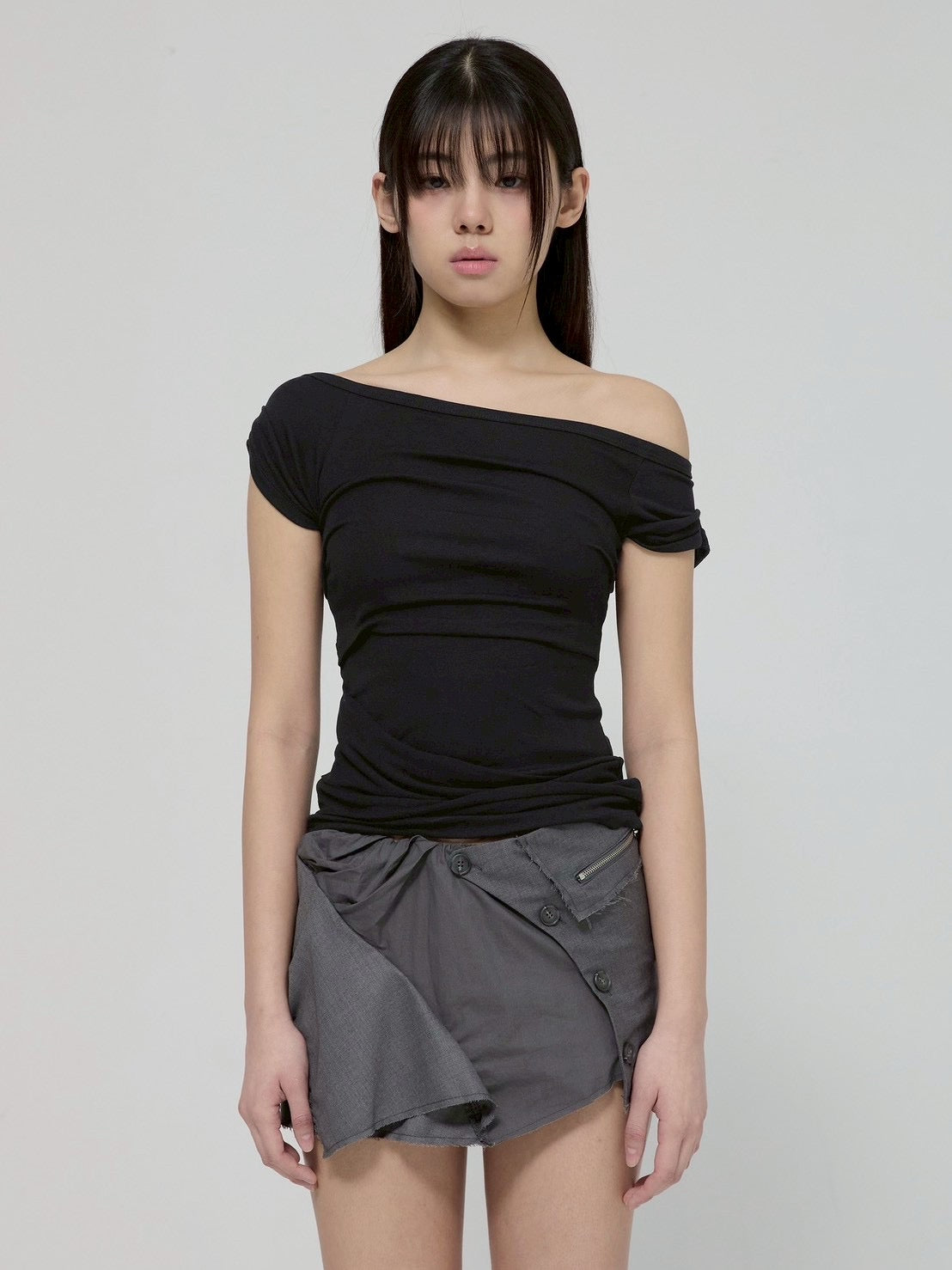 6/22 21:00発売【FLAREUP】Draped Top