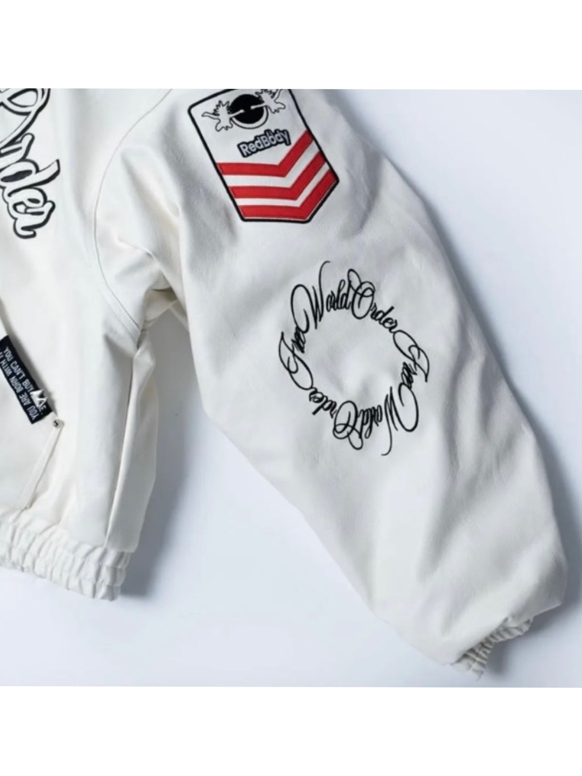【F.V.V.O】Embroidered Hooded Bomber Jacket