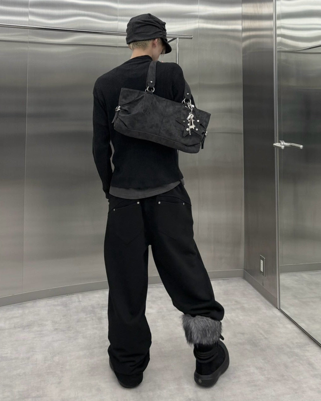 受注制【nmtc+】Curved Seam Wide Sweat Pants (2color)