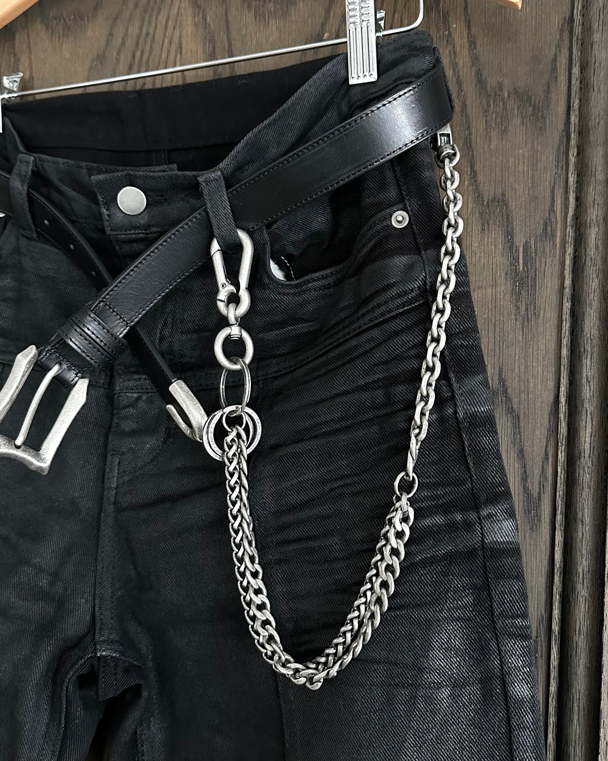 【CHIKASHITSU PLUS HIGH】Industrial link wallet chain
