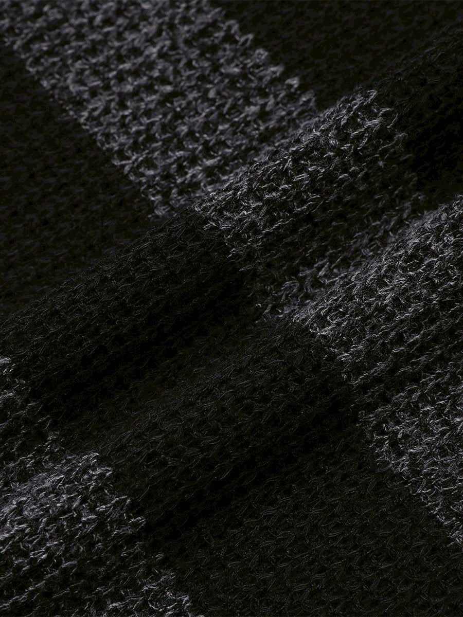 【Miseki seoul】Diagonal crochet knit top
