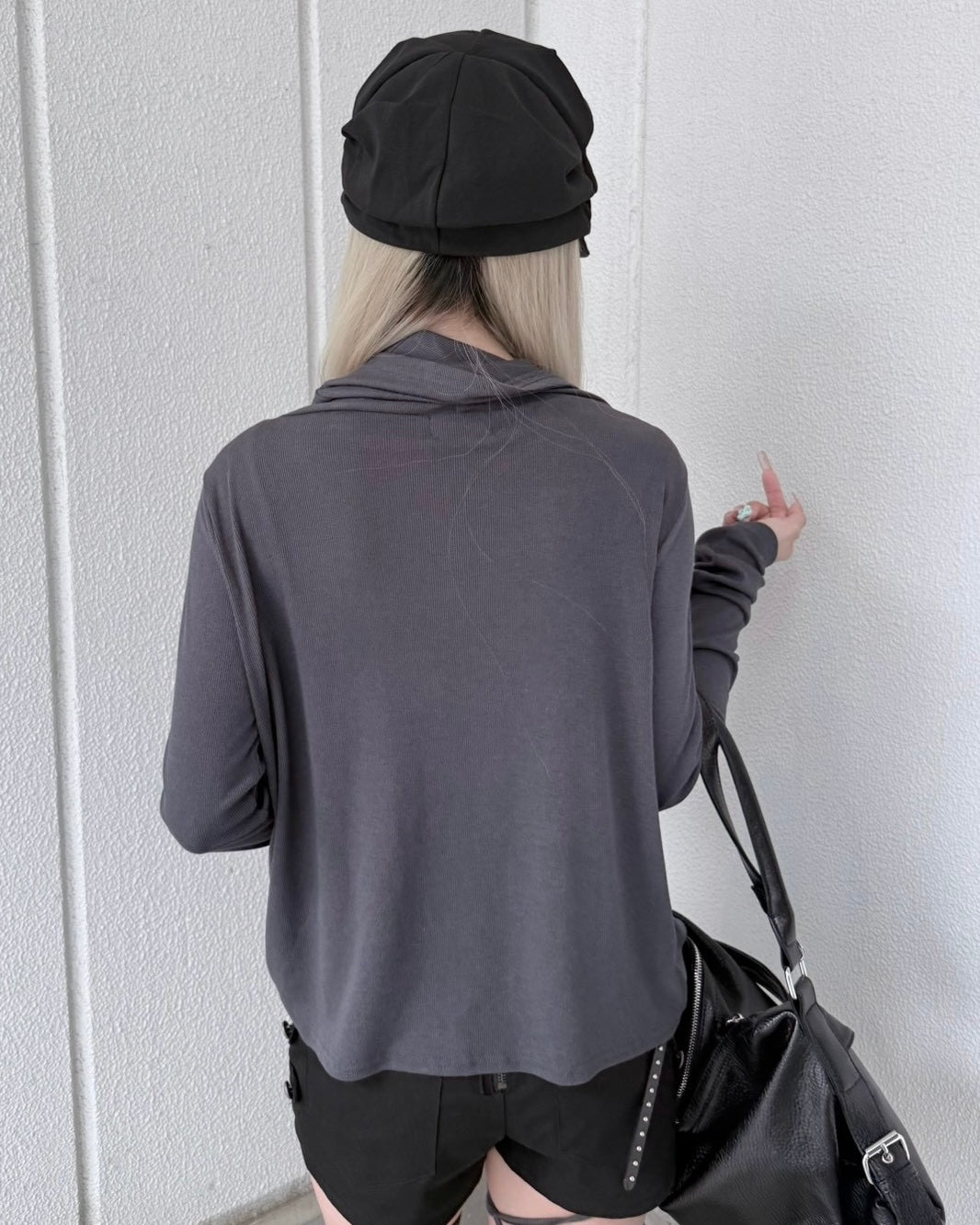 受注制【nmtc+】Layered Drape Cardigan