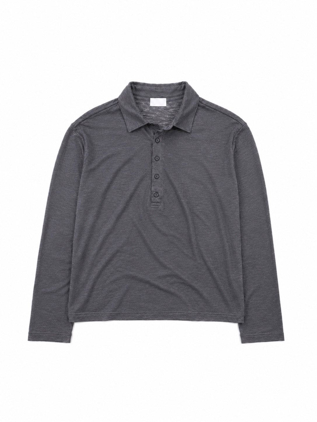 受注制【Chikashitsu +】sheer cotton polo long sleeve (3color)