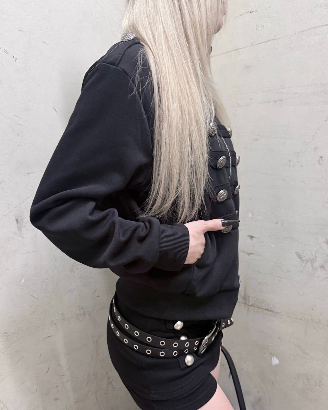受注制【nmtc+】high neck napoleon zip up jacket (2color)