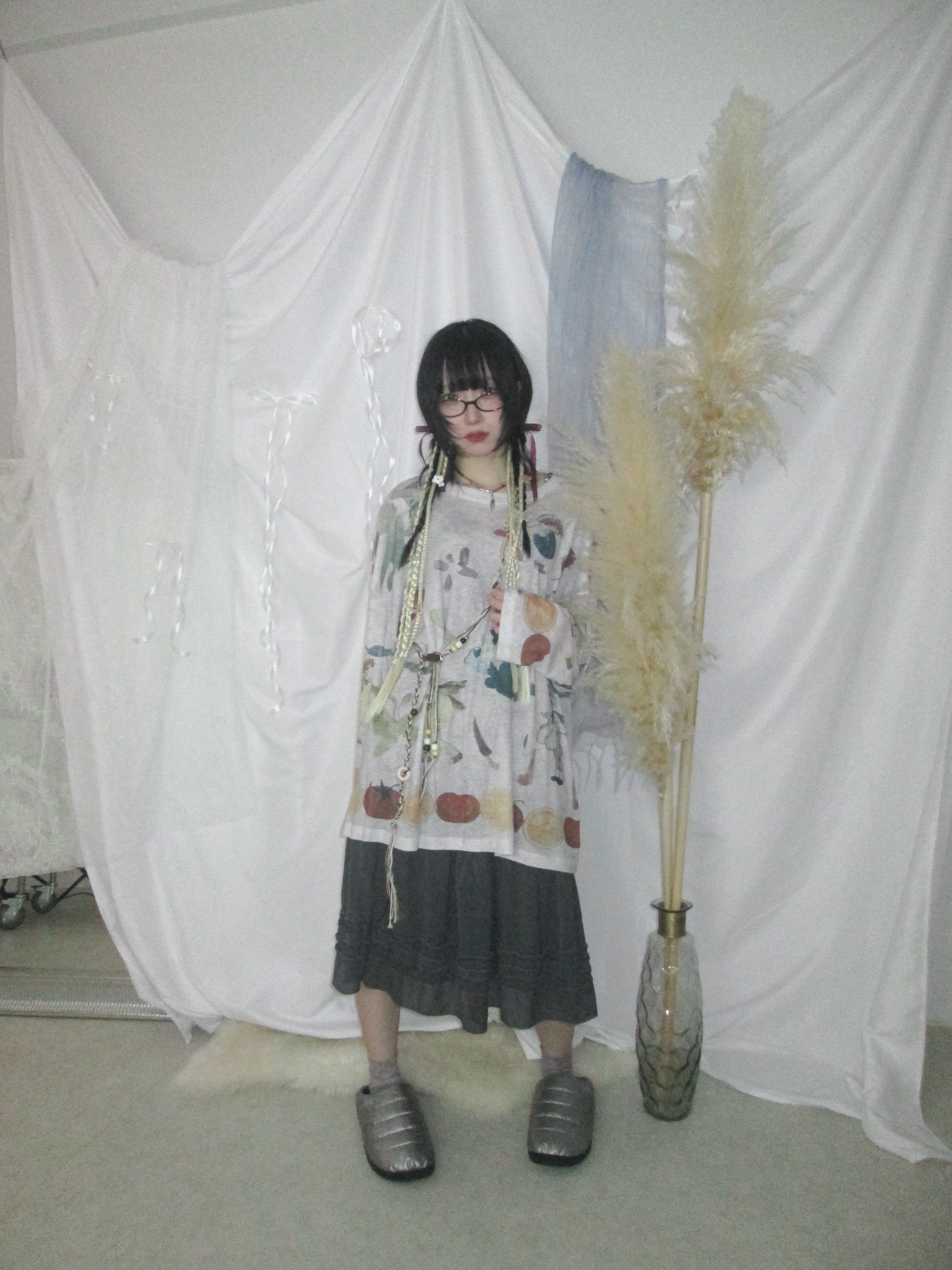 5/29 20:00発売 国際配送【Nerd out XU】fey see-through long sleeve