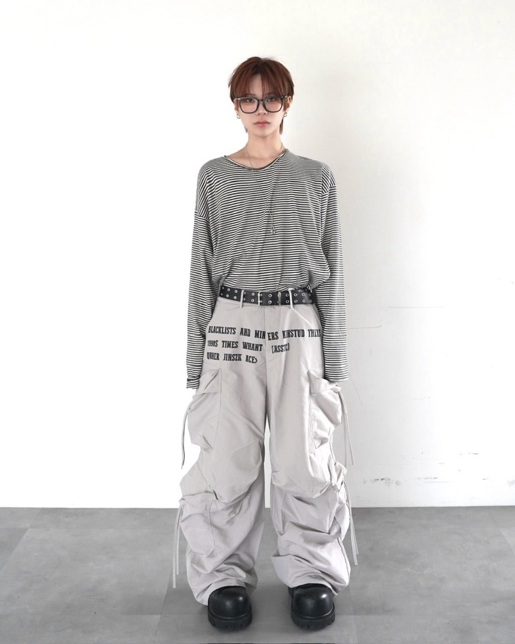 受注制【LUV CODE】stripe long sleeve tee 2 (2color)
