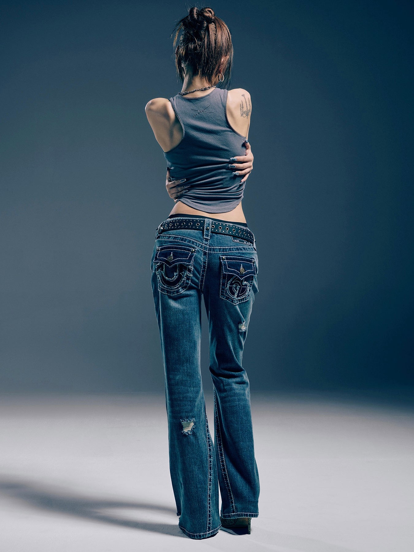 【NOMANUAL×TRUE RELIGION】NO RELIGION BOOTCUT DENIM PANTS