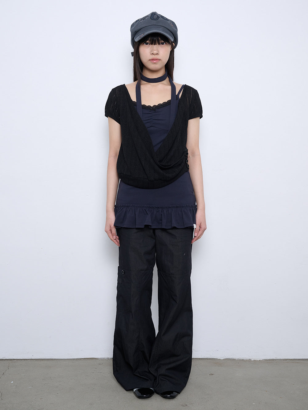 【TUOMIO】LIGHT LAYERED BOLERO