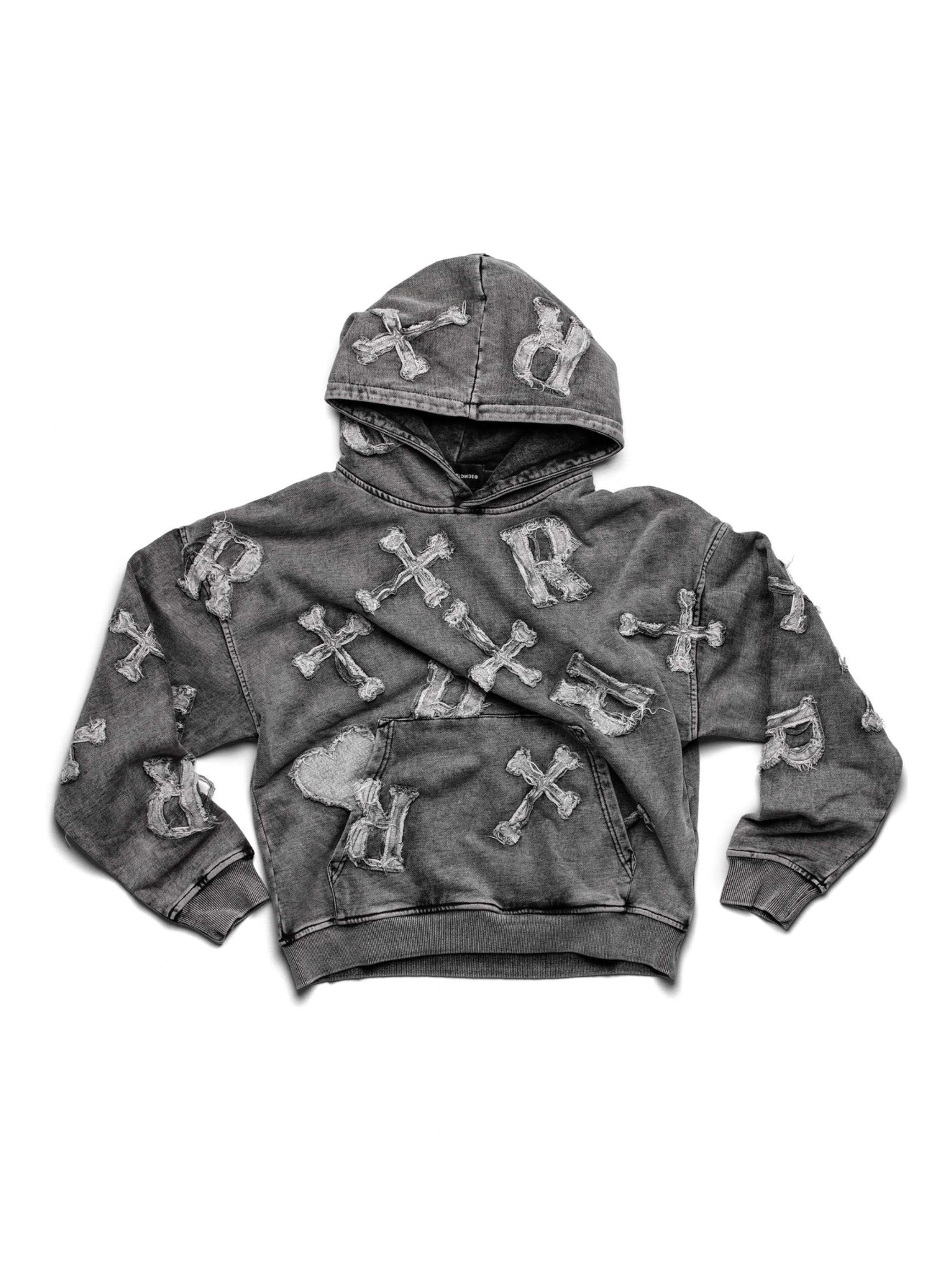 【RACER WORLDWIDE】Black Patch Hoodie