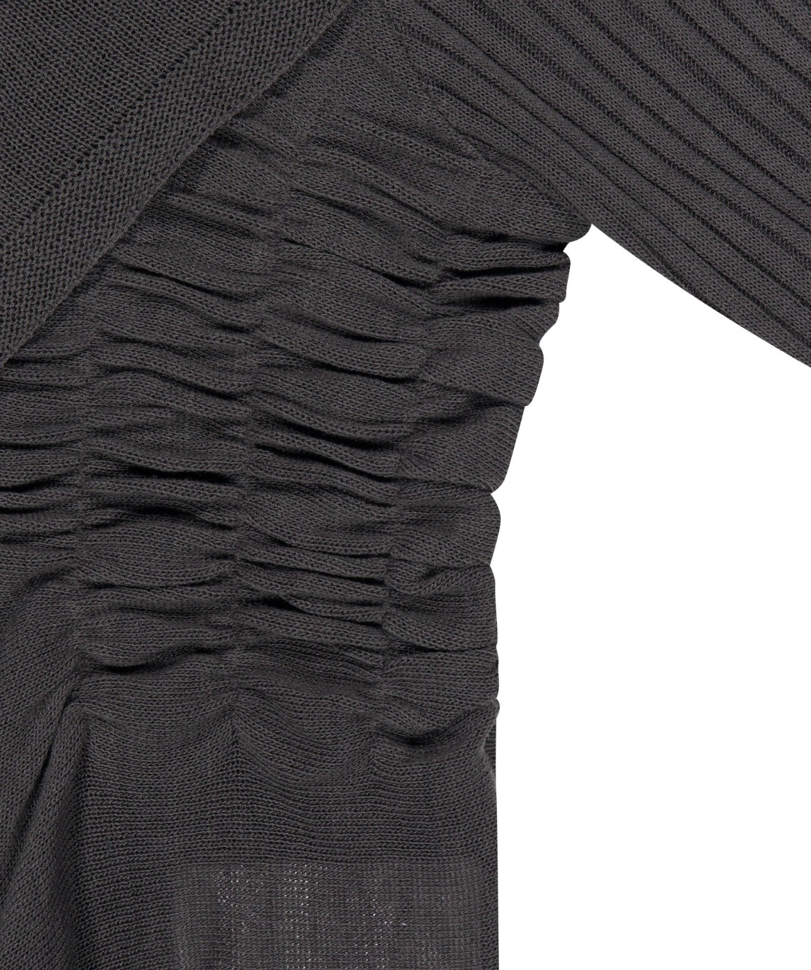 【OJOS】Ruffled Drape Cardigan