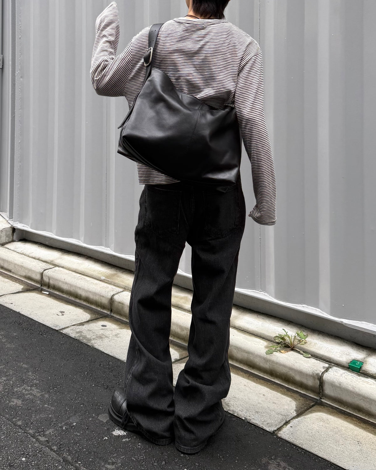 東京店WEB限定受注制【Chikashitsu +】shadow stripe denim pants (2color)