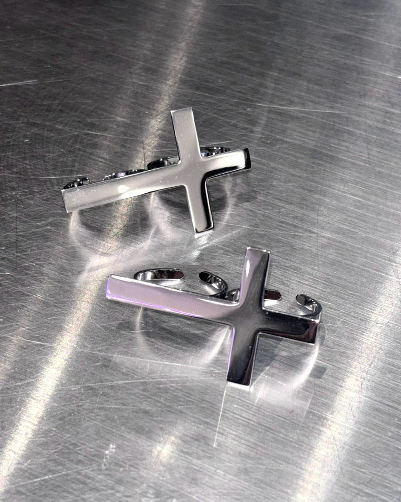 国際配送【BABY09】punk cross ring