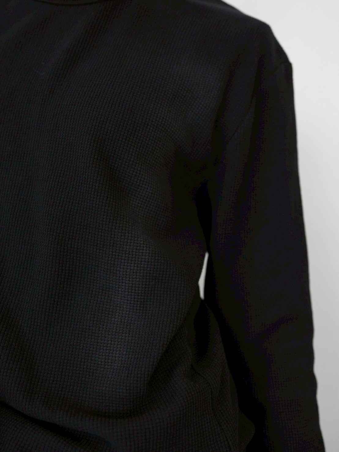 【CHIKASHITSU PLUS HIGH】Rust waffle thermal long tee