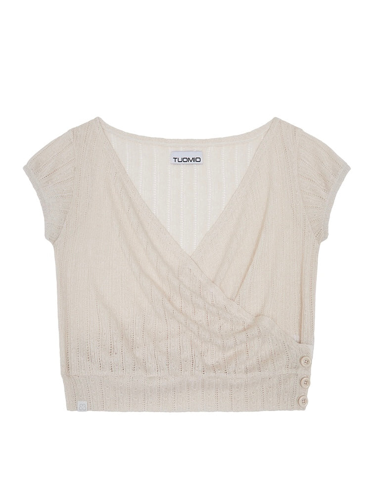 【TUOMIO】LIGHT LAYERED BOLERO