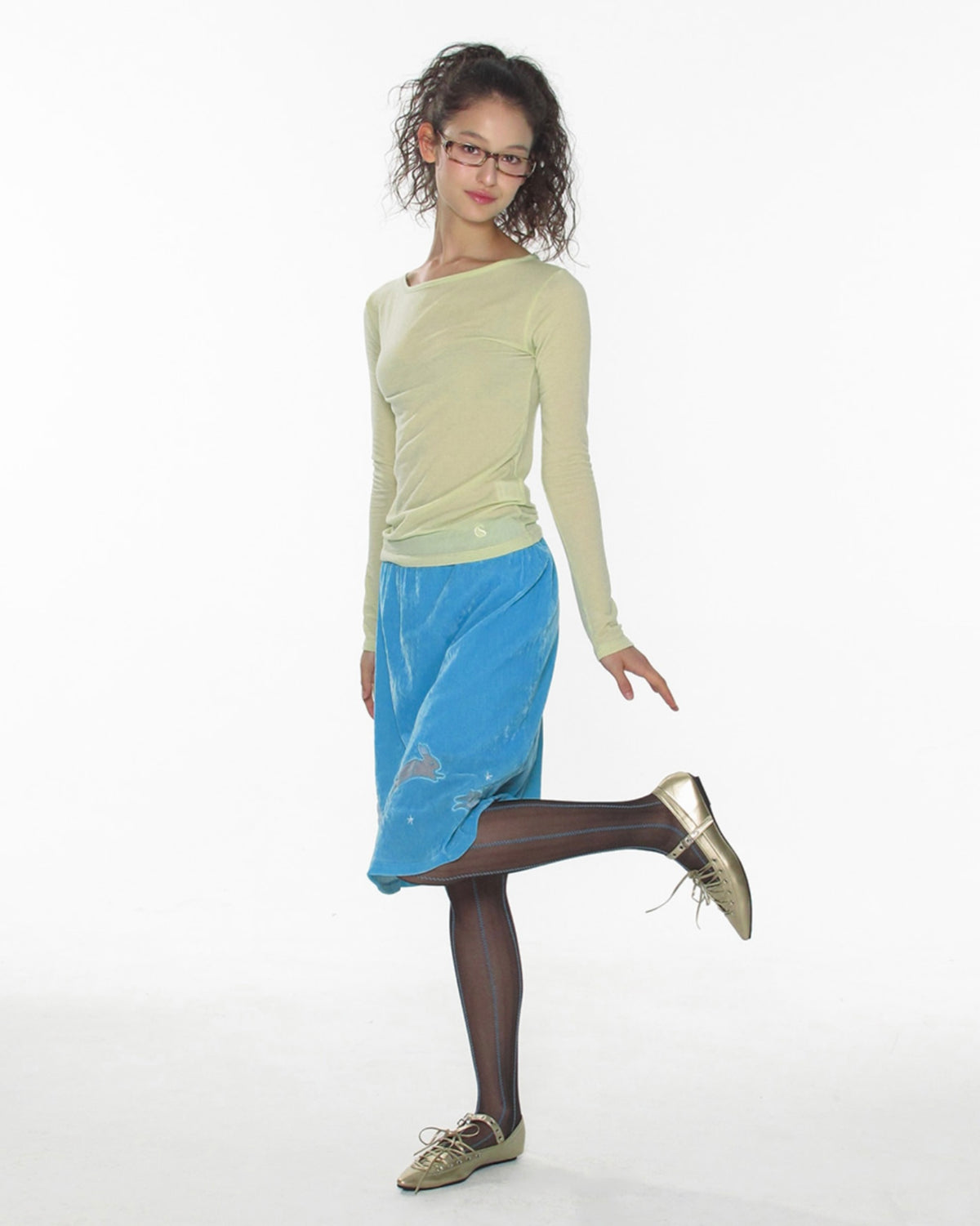 【CRANK】SHEER BASIC TOP