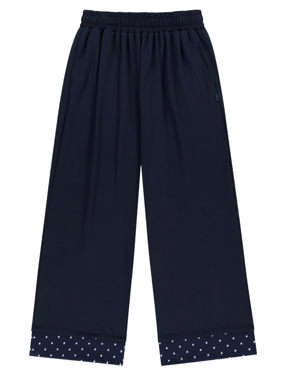 【OJOS】Hotfix Logo Wide Sweatpants