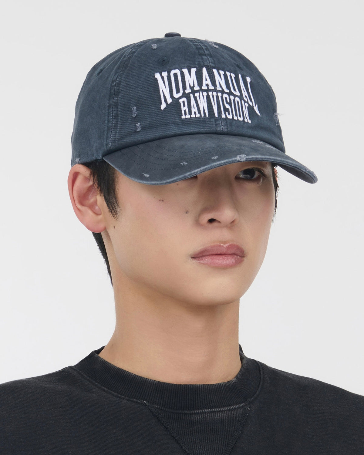 【NOMANUAL】RAW VISION DAMAGED BALL CAP
