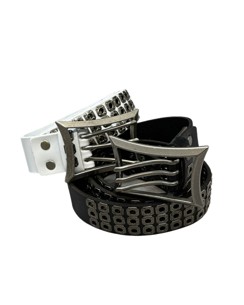 国際配送【Never mind the XU】Rivet eyelet biker belt