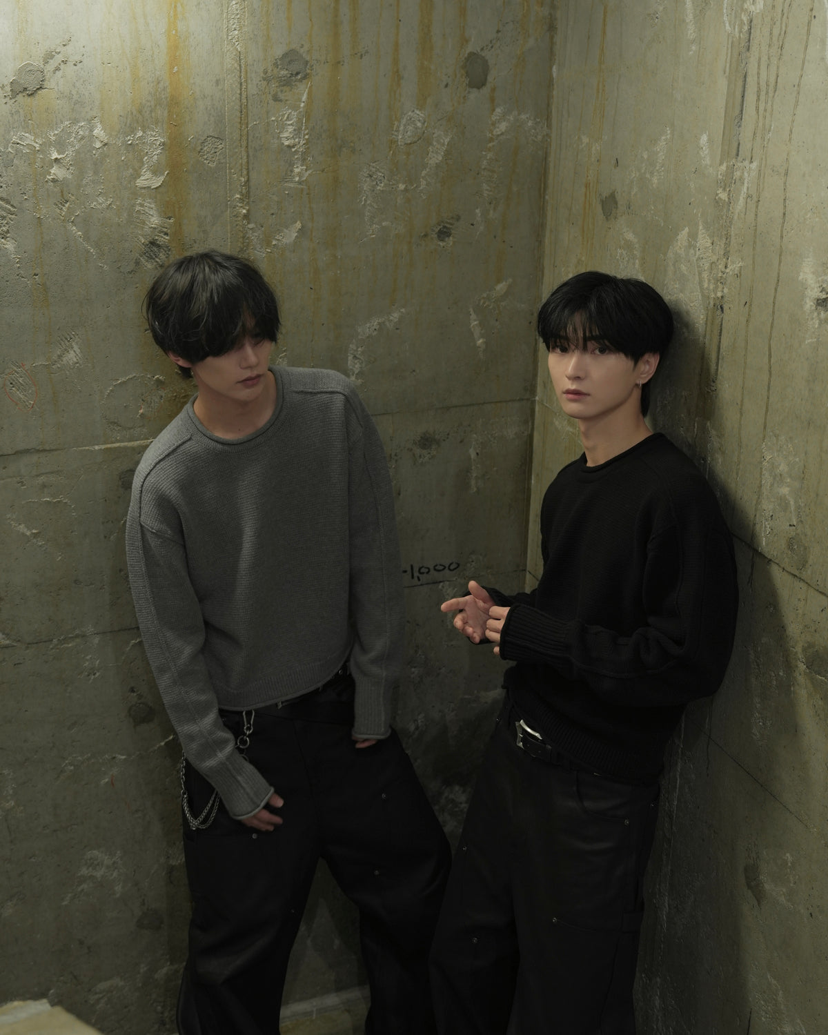 【CHIKASHITSU PLUS HIGH】Contour roll knit sweater (2color)