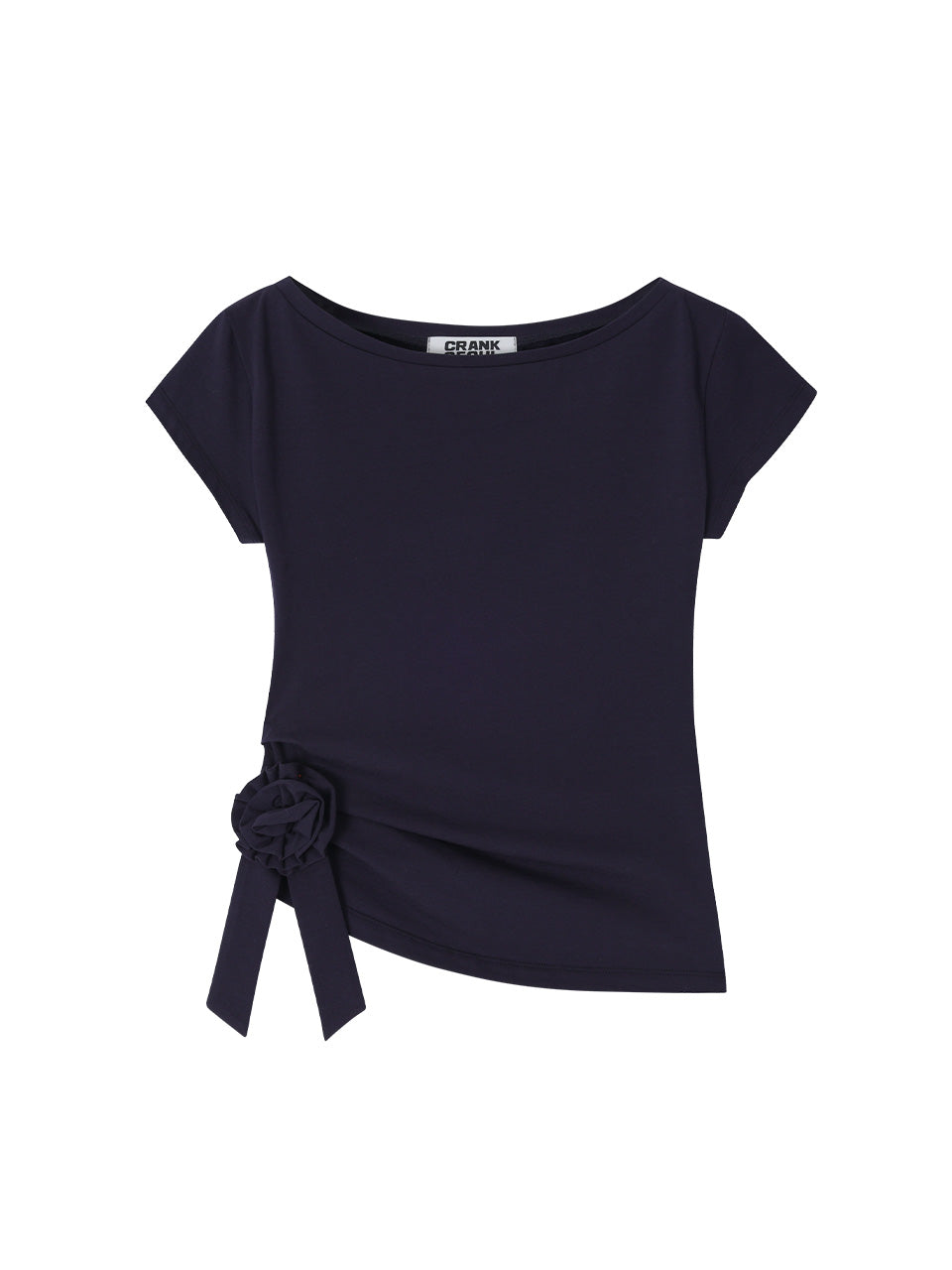 【CRANK】ROSETTE SHIRRING TOP