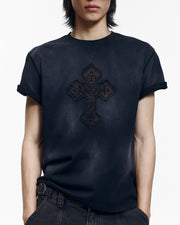【AAKAM】Dust Fade CROS2 Half Top