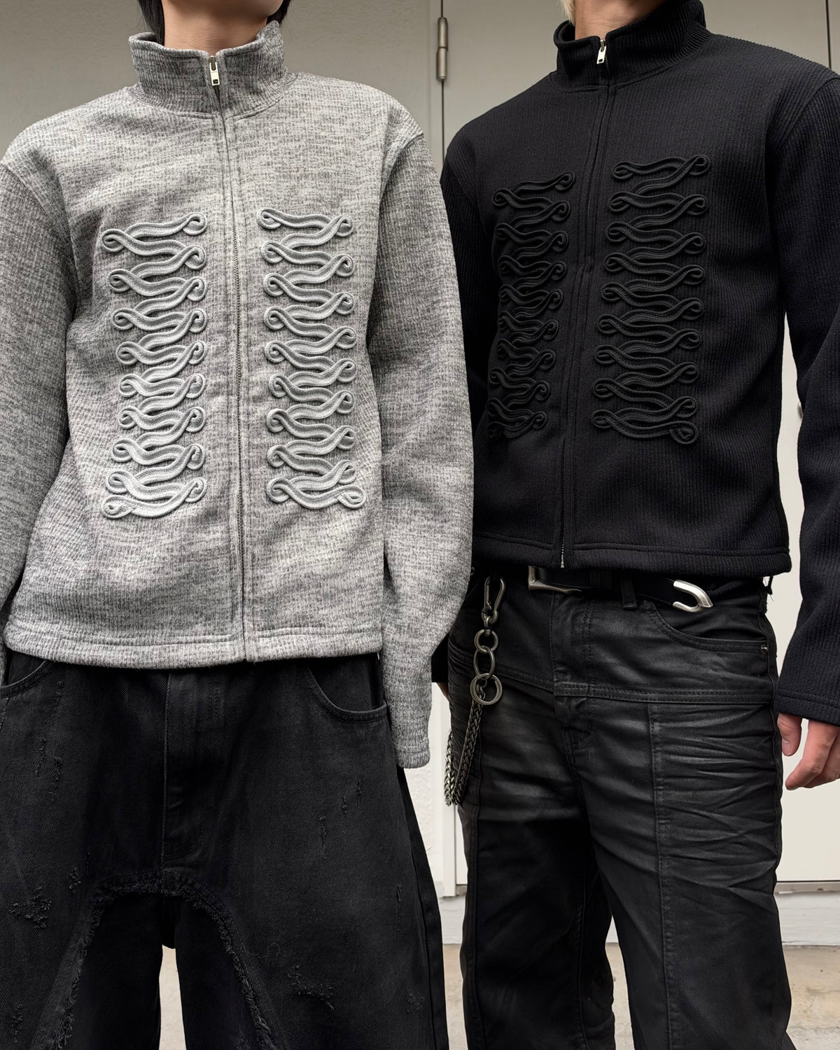 大阪店WEB限定受注制【Chikashitsu +】napoleon details zip-up (2color)