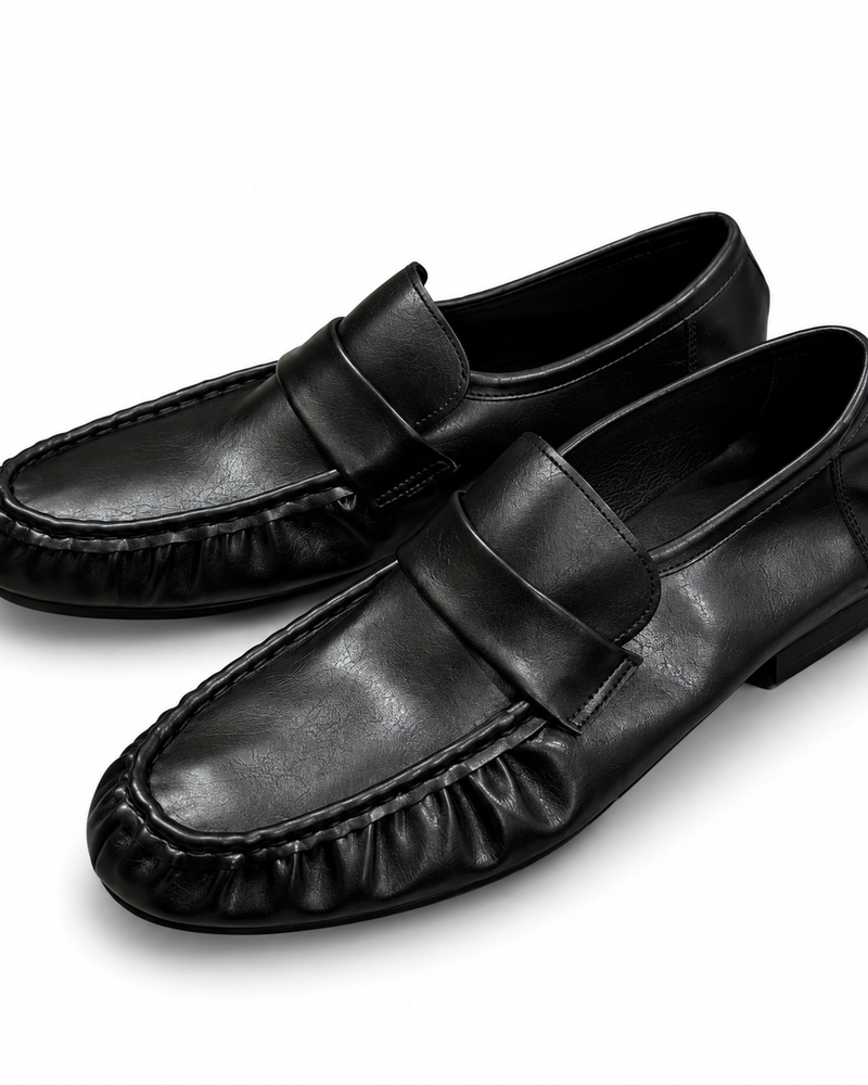 東京店WEB限定受注制【Chikashitsu +】gather penny loafer (2color)