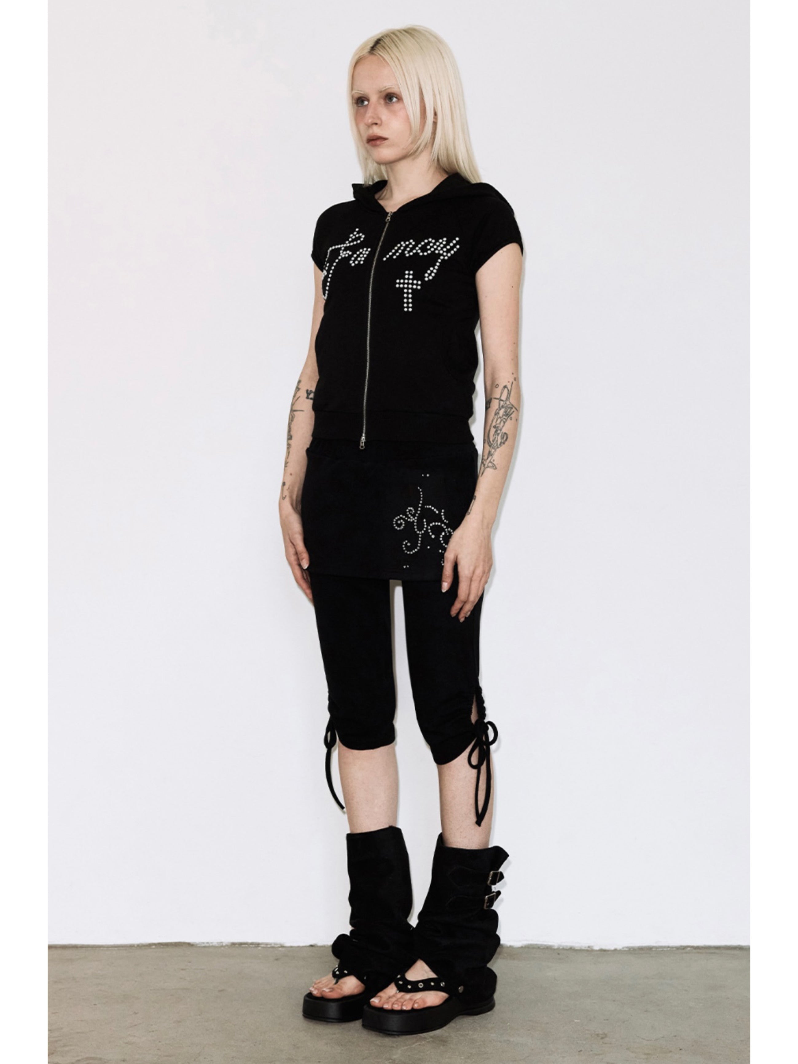 FANCY CLUB】HOTFIX PUFF SLEEVE HOOD ZIP-UP – PRESSING WEB SHOP