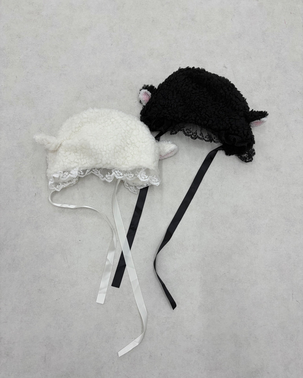 9/18 20:00 発売 国際配送【Nerd out XU】lace sheep bonnet