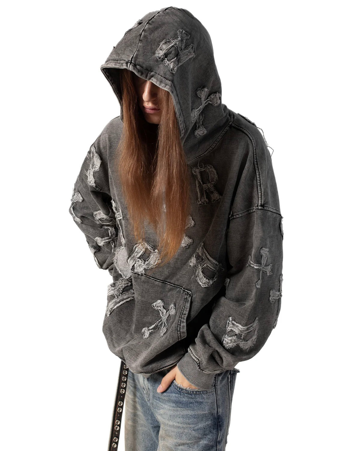 【RACER WORLDWIDE】Black Patch Hoodie