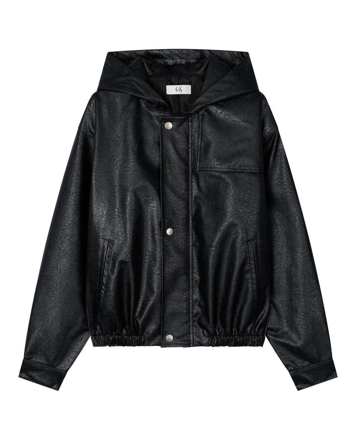 【Uglyshadow】VEGAN LEATHER HOODED JACKET