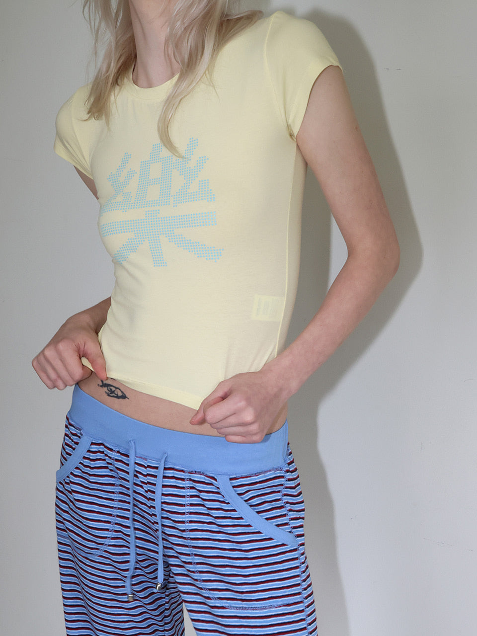 【CRANK】ROCK PIXEL SLIM TOP