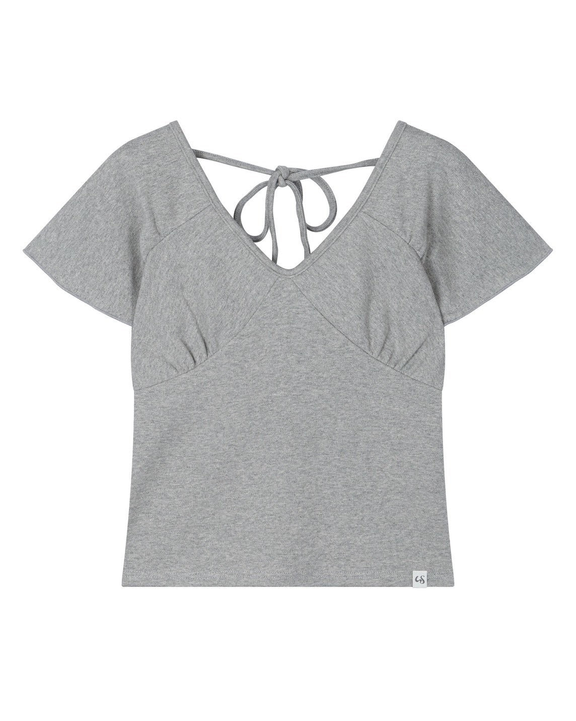 【Uglyshadow】WRAP SHIRRING TOP