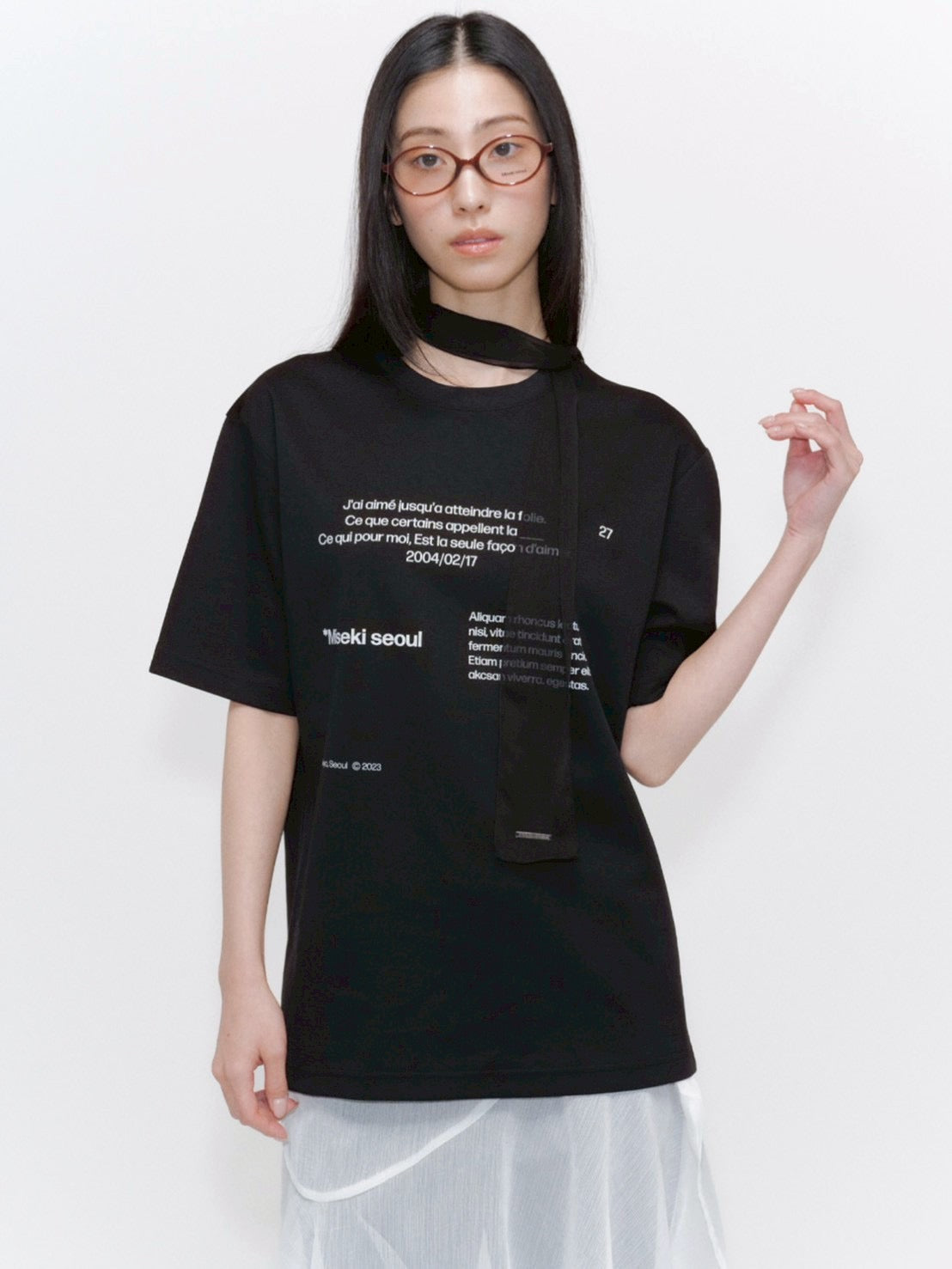 【Miseki seoul】Miseki typography short sleeves