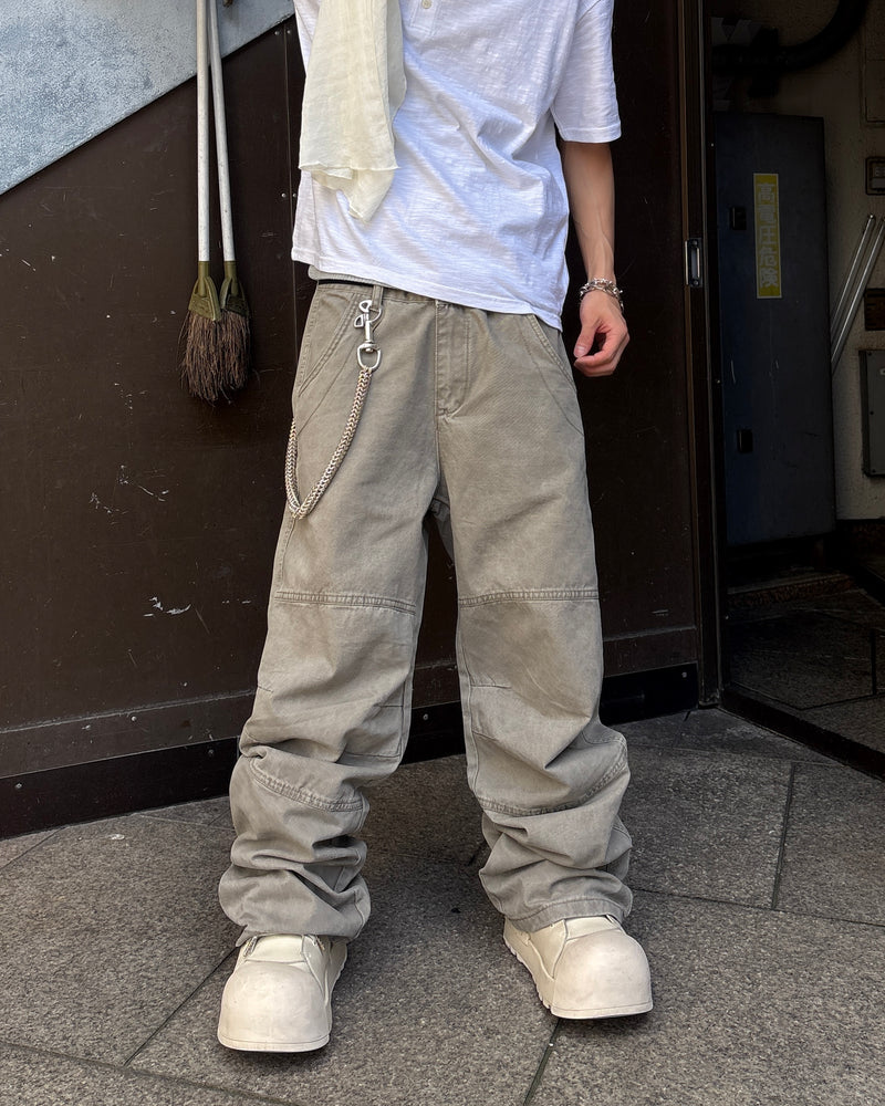 受注制【youll】Semi wide cotton pants (2color)