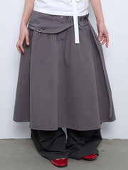 6/8 21:00発売【TUOMIO】WASHED BELT BAG SKIRT