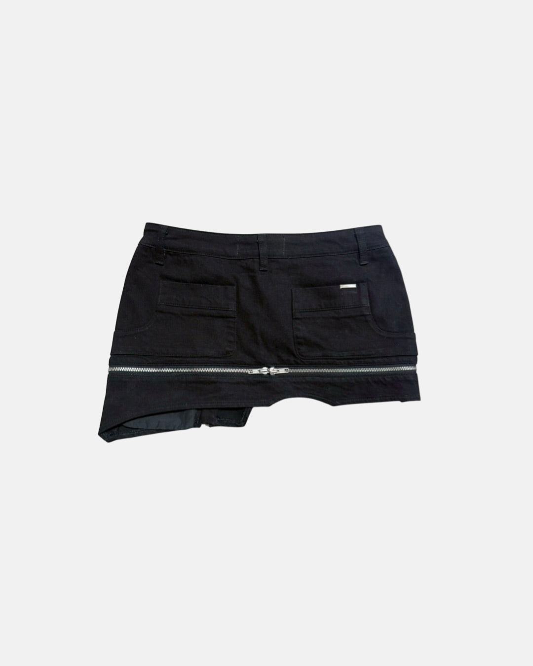 【LOIN ARMIS】Cross zip coating mini skirt