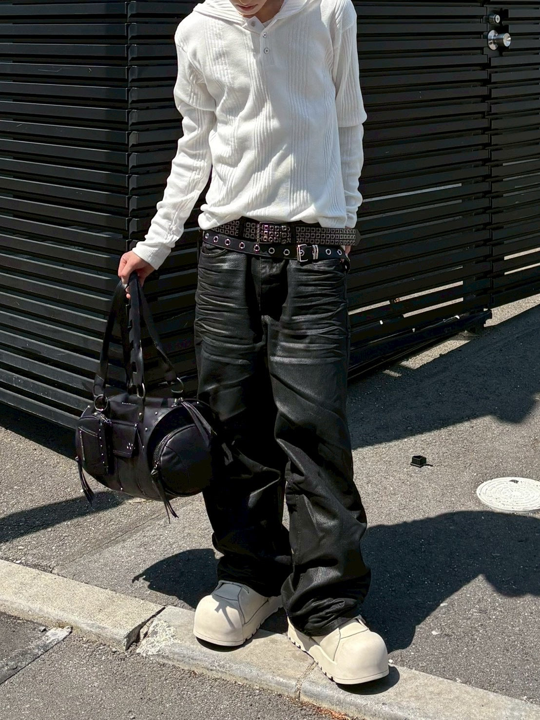 受注制【nmtc+】hooded henley neck long sleeve (3color)