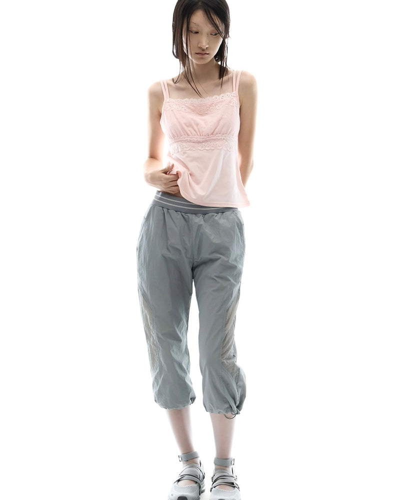 【OJOS】Double Strap Lace Sleevless