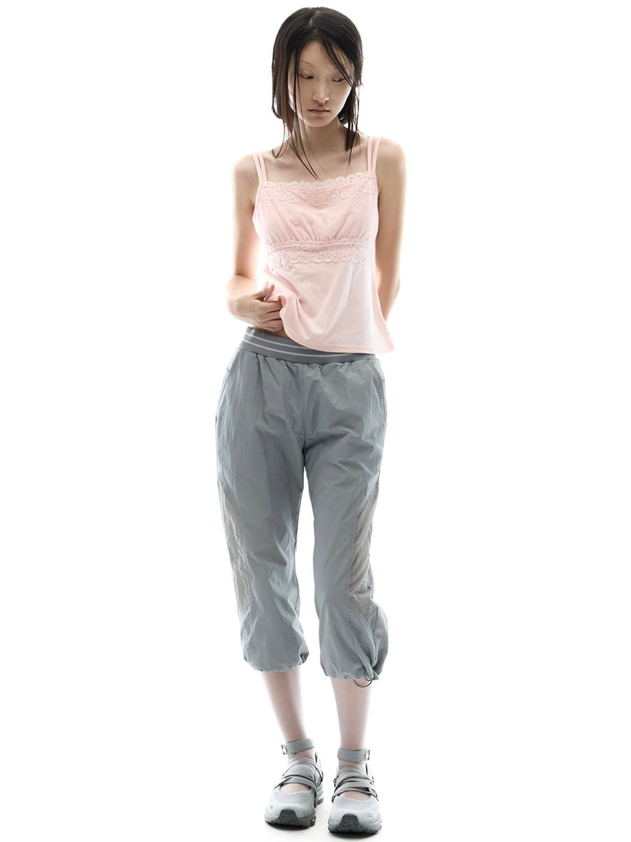 【OJOS】Double Strap Lace Sleevless
