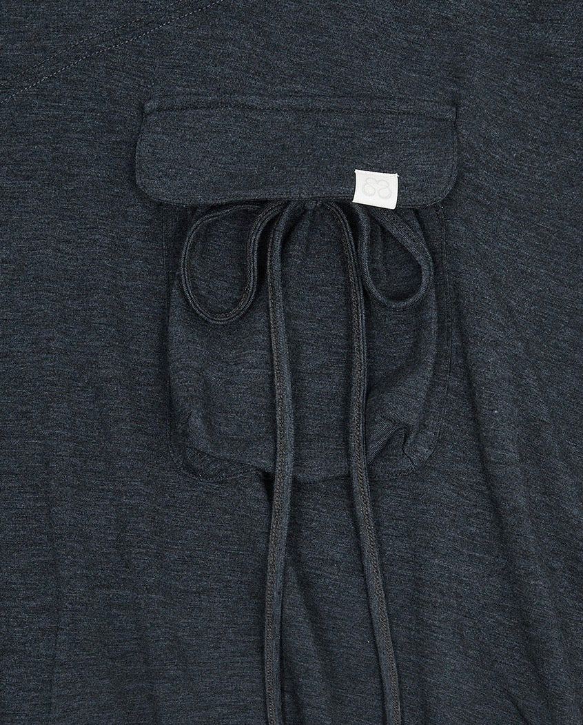 【TUOMIO】BOAT NECK JERSEY DRESS