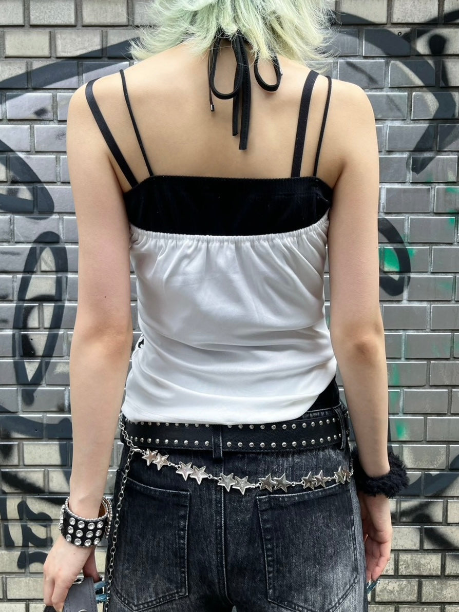 7/11 20:00発売 国際配送【BABY09】Gothic layered camisole (3color)