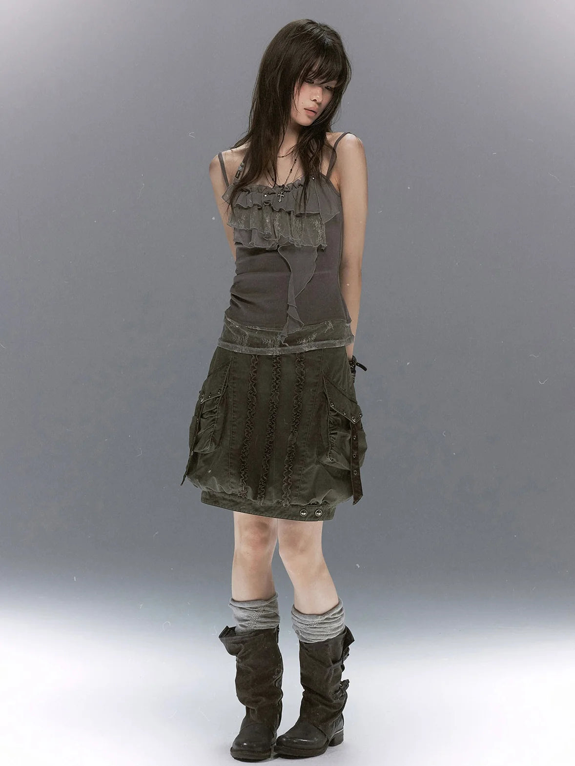 【Cest Nous】Lace beaded camisole