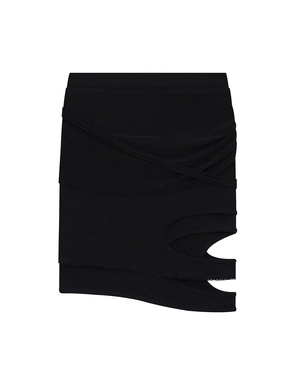 【Kashiko】Peek-a-boo Strap Skirt