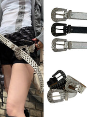 国際配送【BABY09】 Skull Studded Belt (3color)